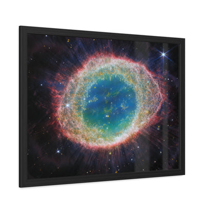 Ring Nebula, Hand Crafted Wooden Framed Poster