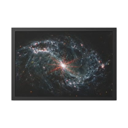 Intricate Networks of Gas and Dust in Nearby Galaxies, Hand Crafted Wooden Framed Poster