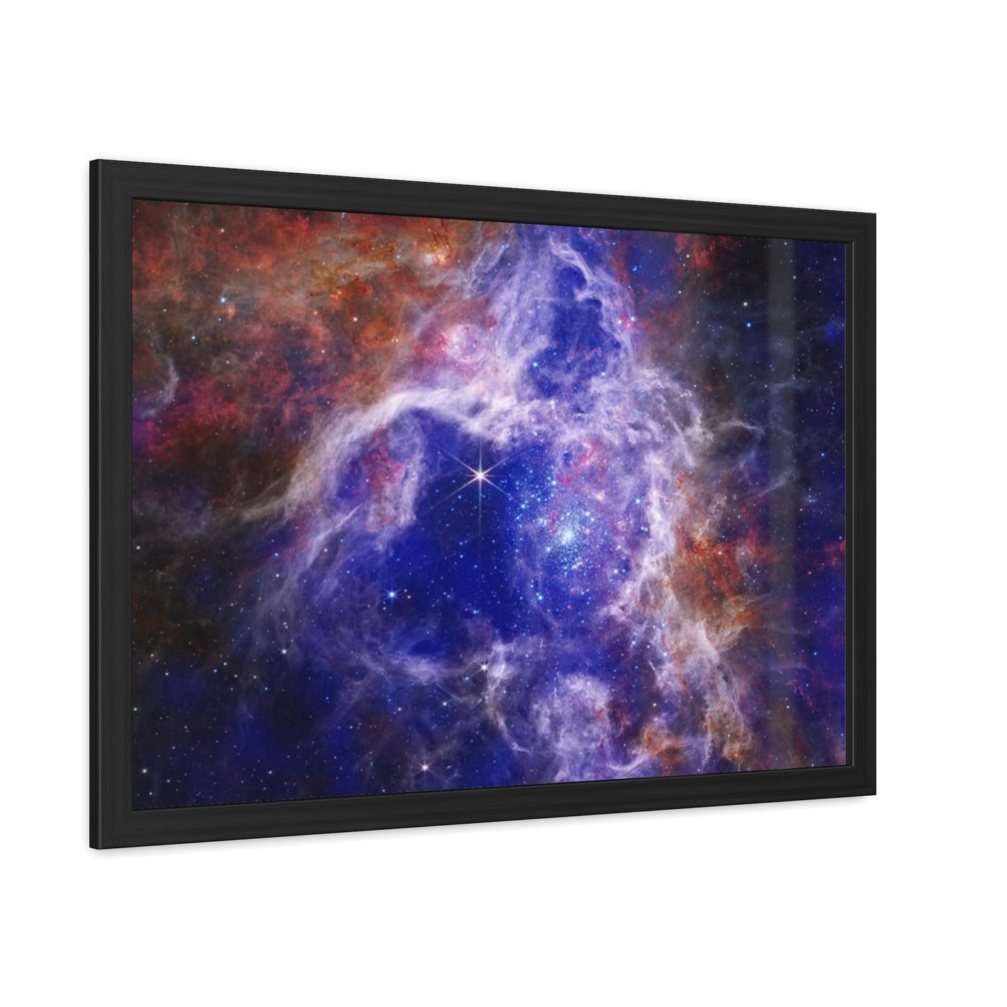 The Tarantula Nebula, Hand Crafter Wooden Framed Poster