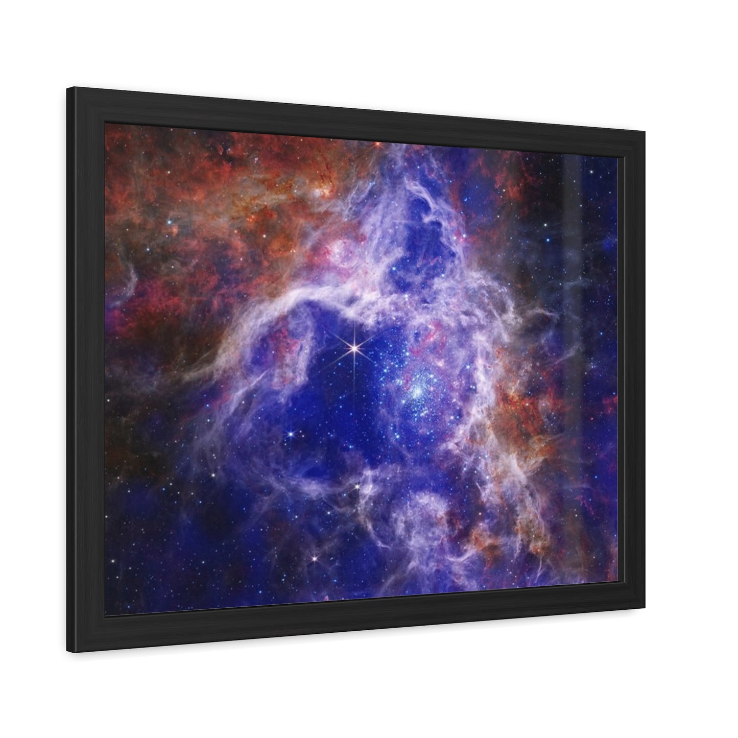 The Tarantula Nebula, Hand Crafter Wooden Framed Poster