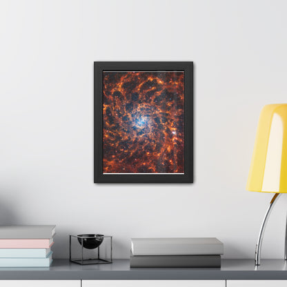 Spiral Galaxy IC 5332, Hand Crafted Wooden Framed Poster