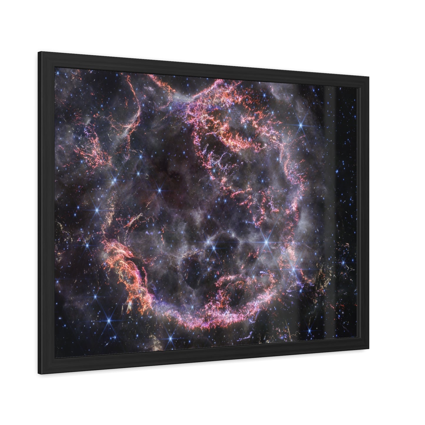 Cassiopeia A, Hand Crafted Wooden Framed Poster