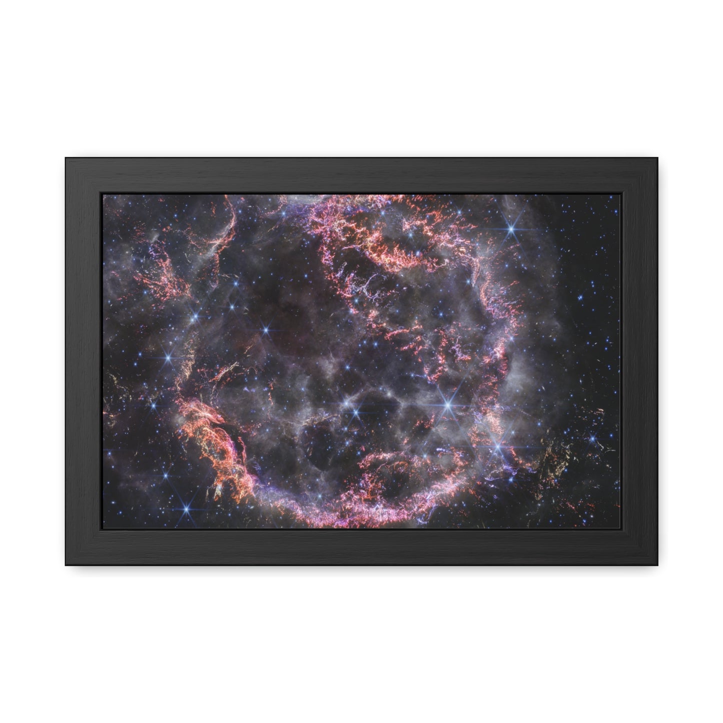 Cassiopeia A, Hand Crafted Wooden Framed Poster