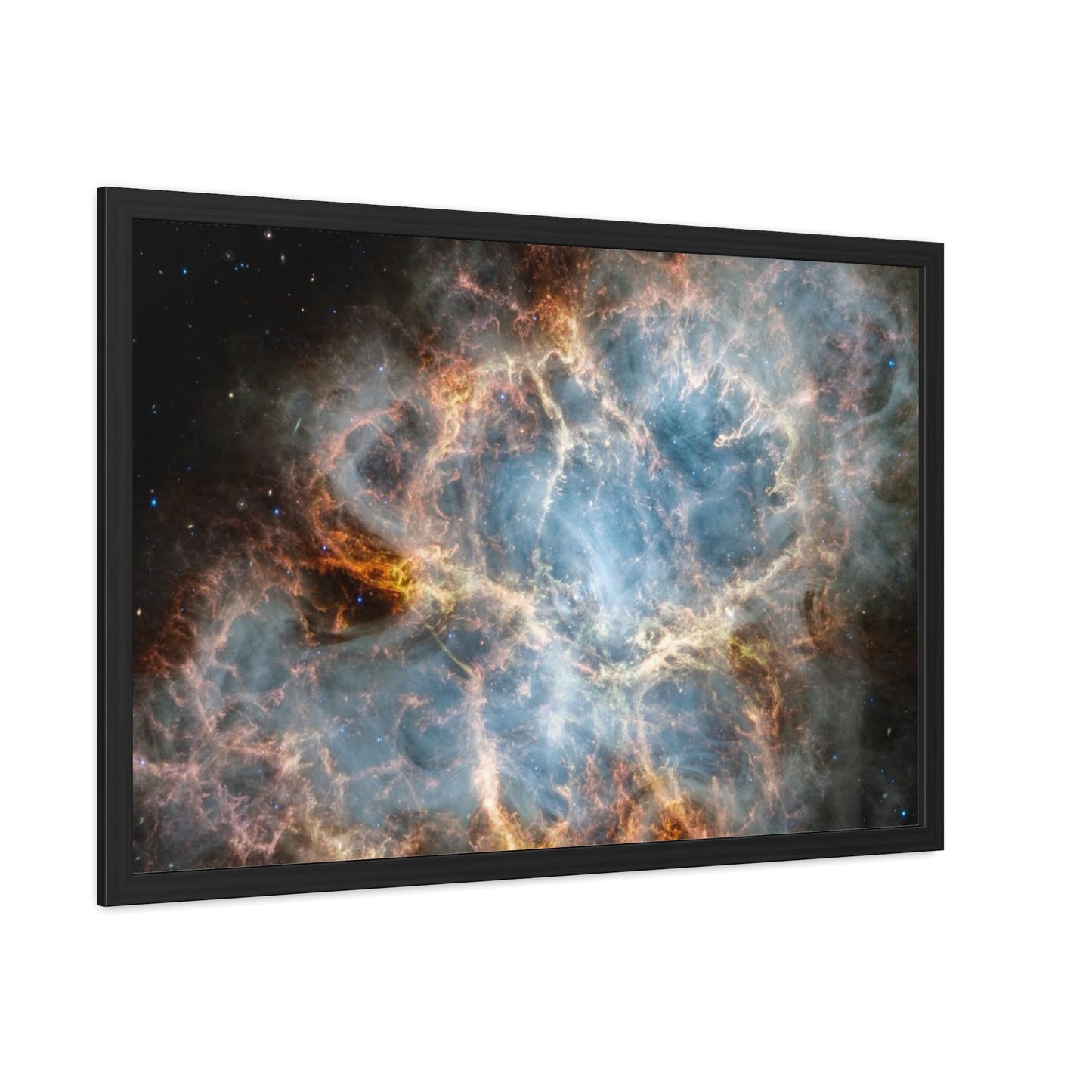 The Crab Nebula, Hand Crafted Wooden Framed Poster