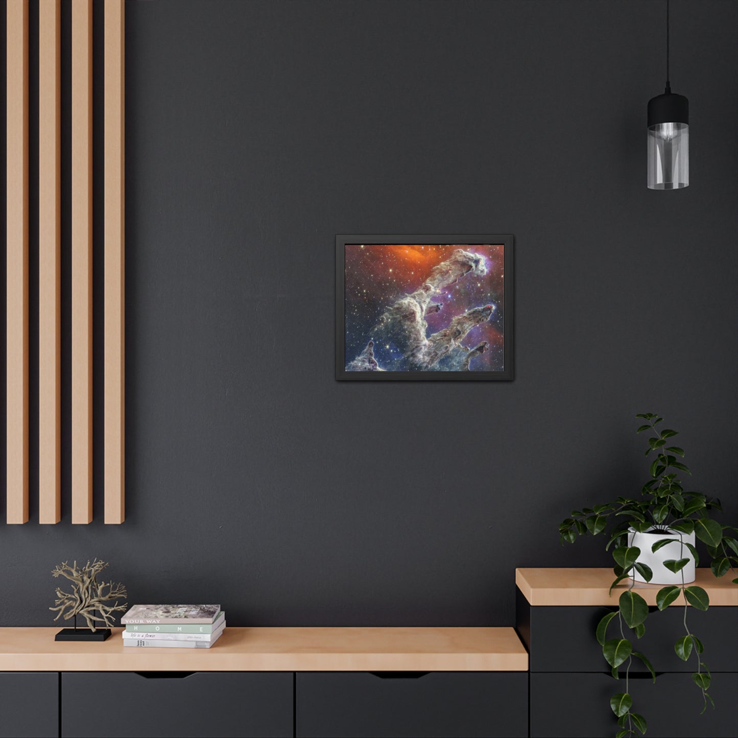 Pillars of Creation, Hand Crafted Wooden Framed Poster