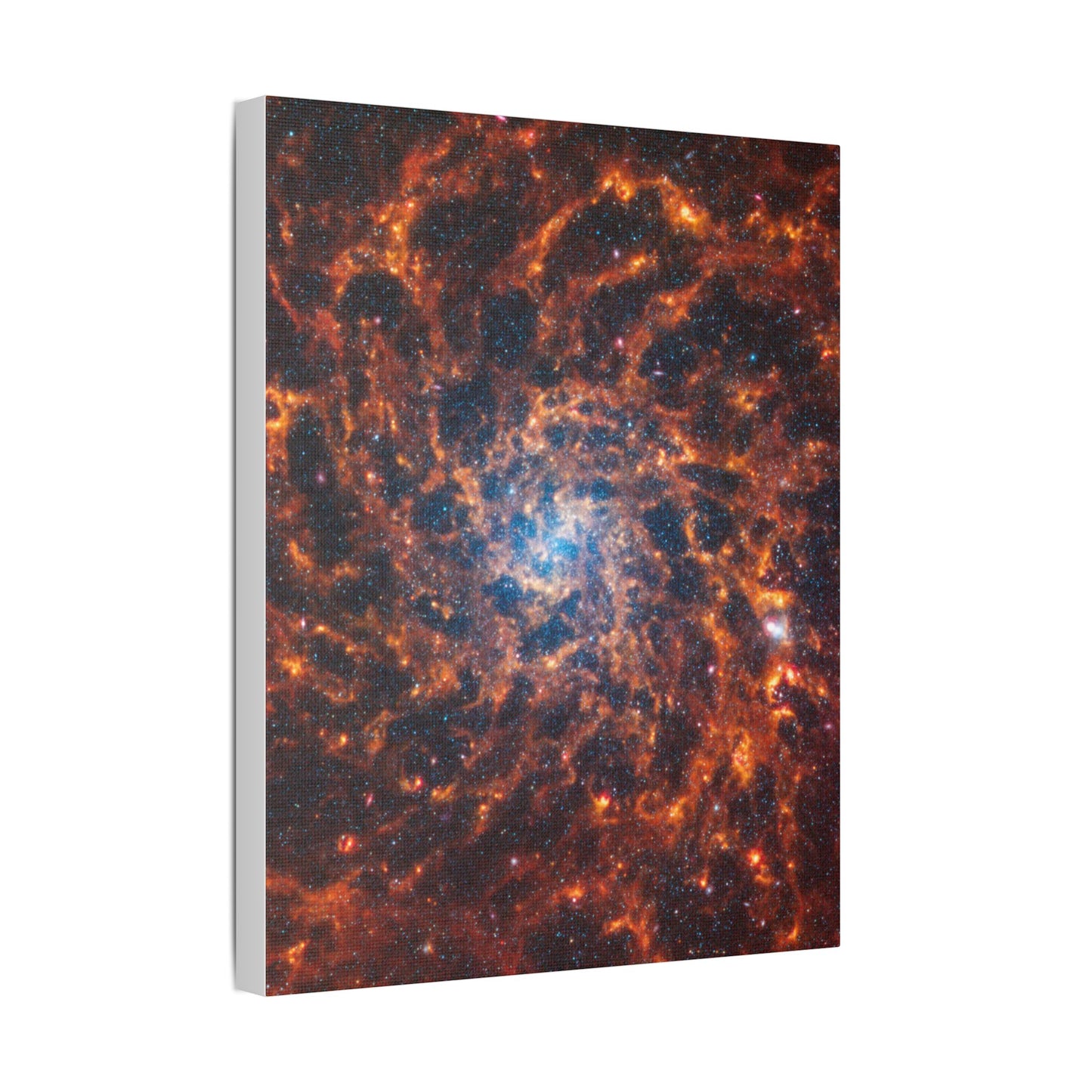 Spiral Galaxy IC 5332, Satin Canvas, Stretched