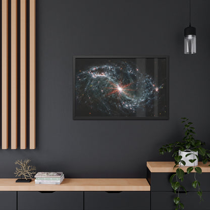 Intricate Networks of Gas and Dust in Nearby Galaxies, Hand Crafted Wooden Framed Poster