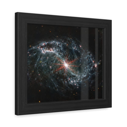 Intricate Networks of Gas and Dust in Nearby Galaxies, Hand Crafted Wooden Framed Poster