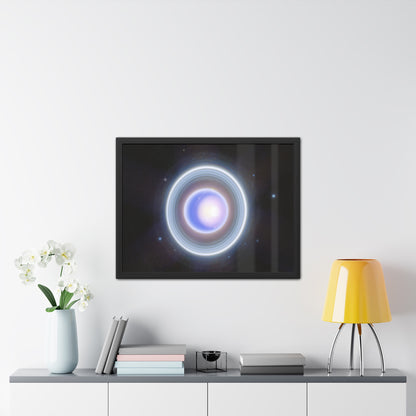 Uranus Close-up, Hand Crafted Wooden Framed Poster