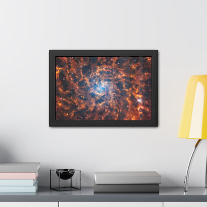 Spiral Galaxy IC 5332, Hand Crafted Wooden Framed Poster