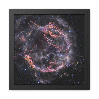 Cassiopeia A, Hand Crafted Wooden Framed Poster