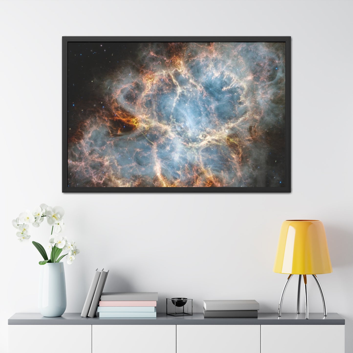 The Crab Nebula, Hand Crafted Wooden Framed Poster