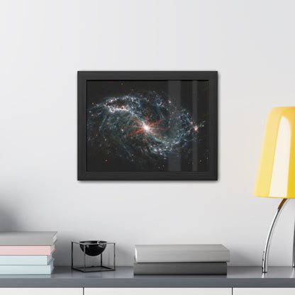 Intricate Networks of Gas and Dust in Nearby Galaxies, Hand Crafted Wooden Framed Poster