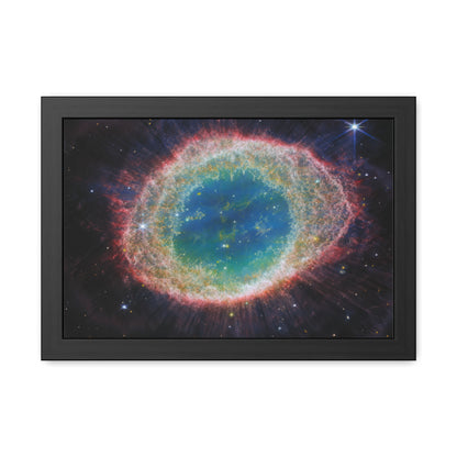 Ring Nebula, Hand Crafted Wooden Framed Poster