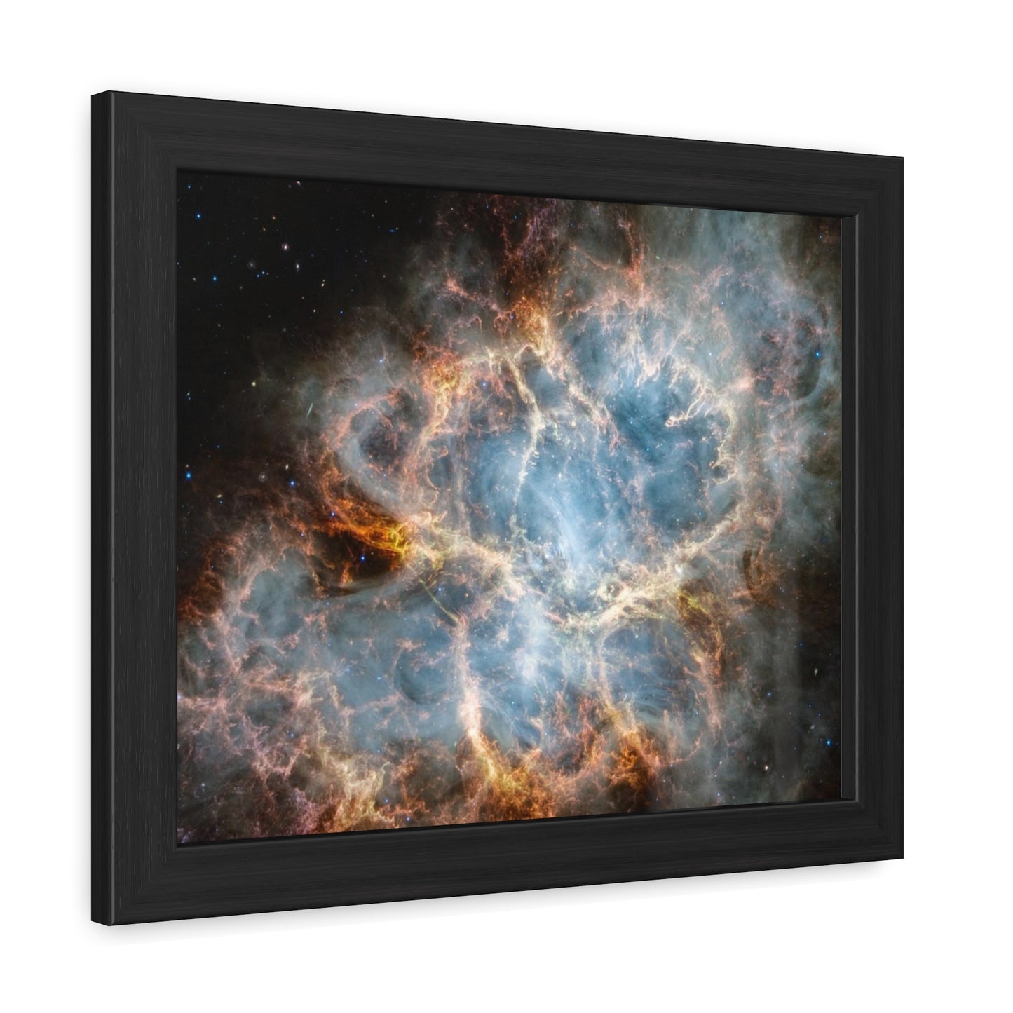 The Crab Nebula, Hand Crafted Wooden Framed Poster