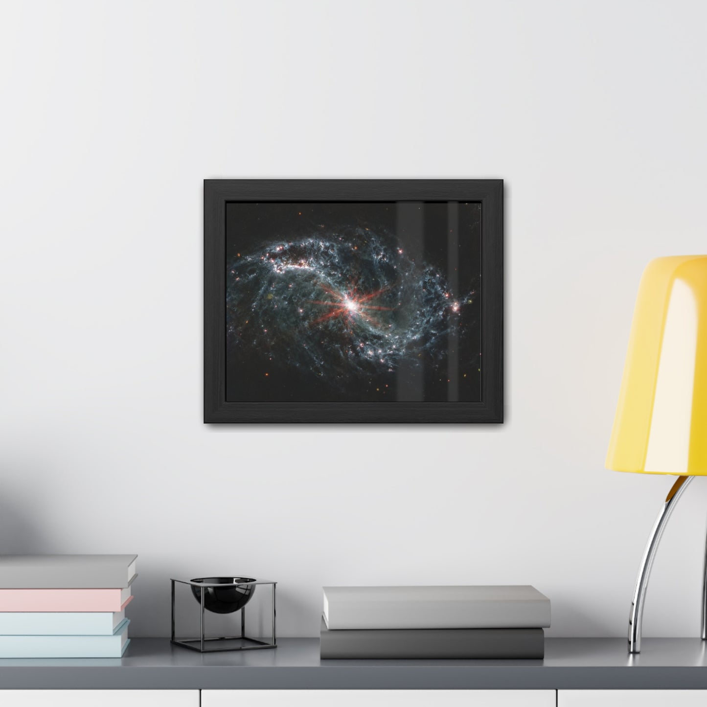 Intricate Networks of Gas and Dust in Nearby Galaxies, Hand Crafted Wooden Framed Poster