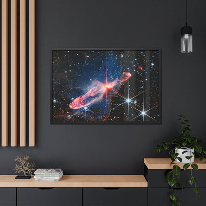 Herbig-Haro 46/47, Hand Crafted Wooden Framed Posters