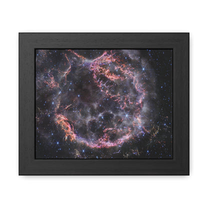 Cassiopeia A, Hand Crafted Wooden Framed Poster