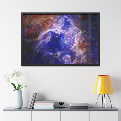 The Tarantula Nebula, Hand Crafter Wooden Framed Poster