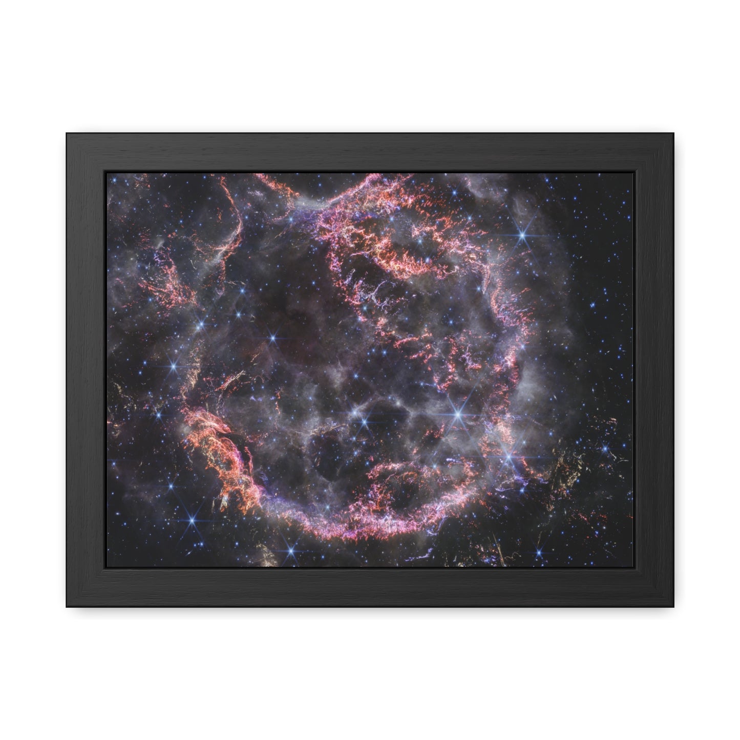 Cassiopeia A, Hand Crafted Wooden Framed Poster