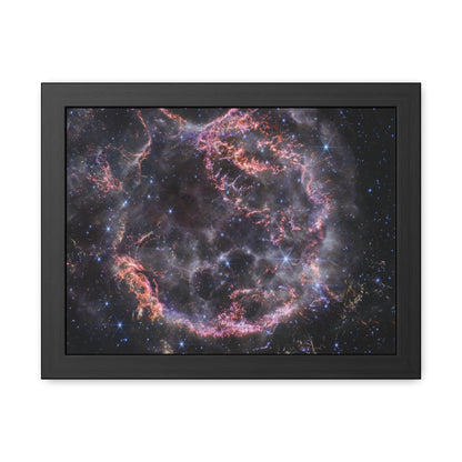 Cassiopeia A, Hand Crafted Wooden Framed Poster