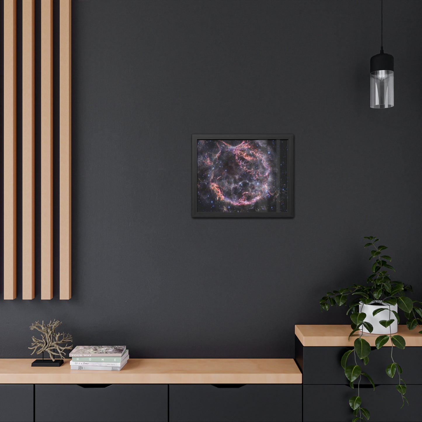 Cassiopeia A, Hand Crafted Wooden Framed Poster