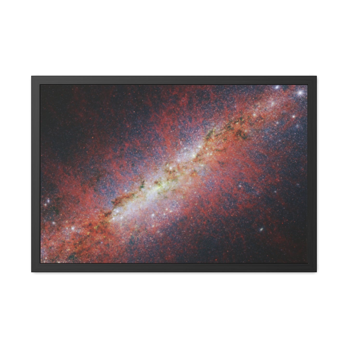 M82, Satin Hand Crafter Wooden Framed Poster