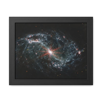 Intricate Networks of Gas and Dust in Nearby Galaxies, Hand Crafted Wooden Framed Poster