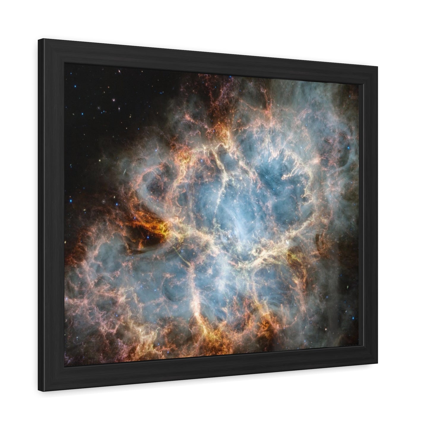 The Crab Nebula, Hand Crafted Wooden Framed Poster