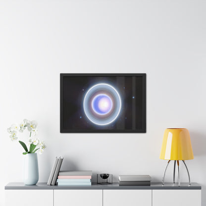 Uranus Close-up, Hand Crafted Wooden Framed Poster