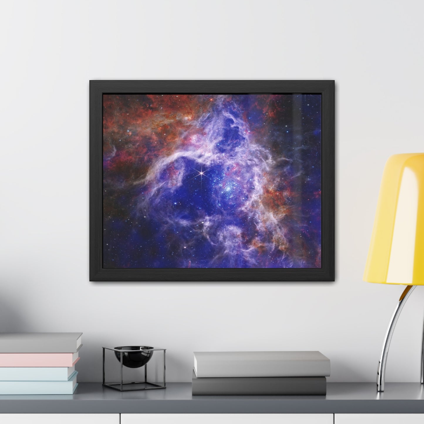 The Tarantula Nebula, Hand Crafter Wooden Framed Poster