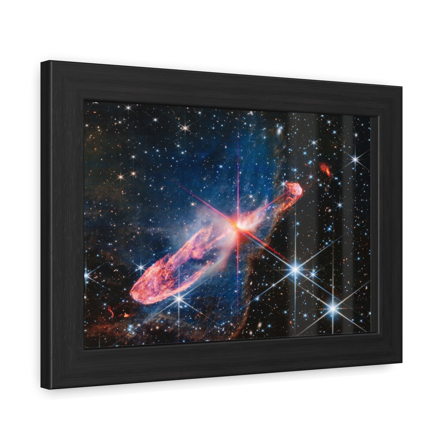 Herbig-Haro 46/47, Hand Crafted Wooden Framed Posters