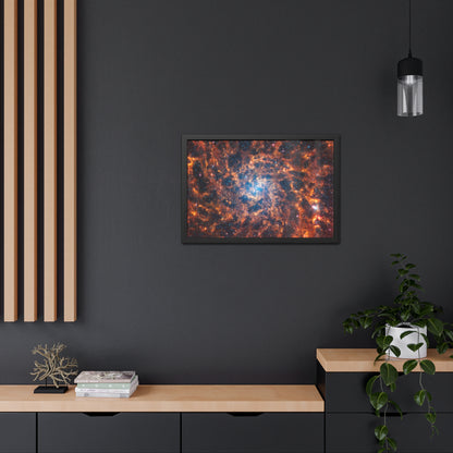 Spiral Galaxy IC 5332, Hand Crafted Wooden Framed Poster