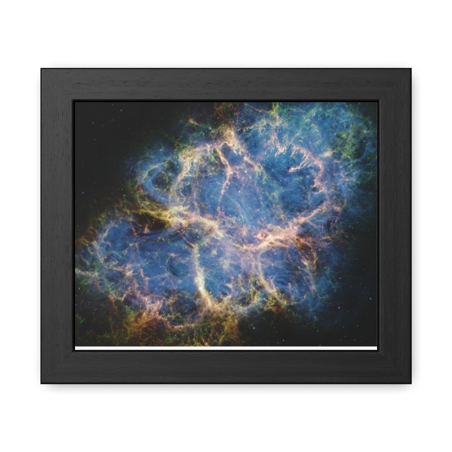 Crab Nebula, Hand Crafted Wooden Framed Poster