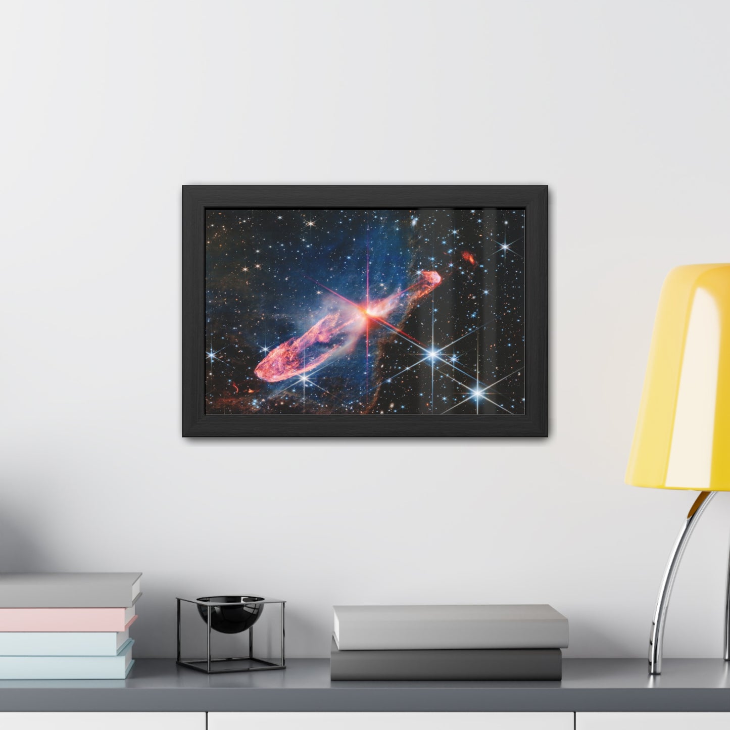 Herbig-Haro 46/47, Hand Crafted Wooden Framed Posters