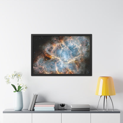 The Crab Nebula, Hand Crafted Wooden Framed Poster