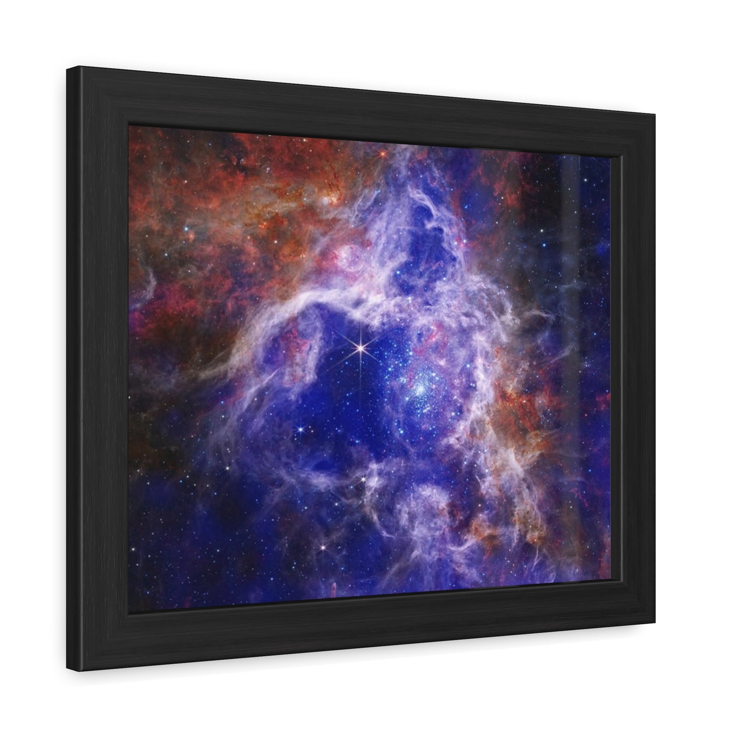 The Tarantula Nebula, Hand Crafter Wooden Framed Poster