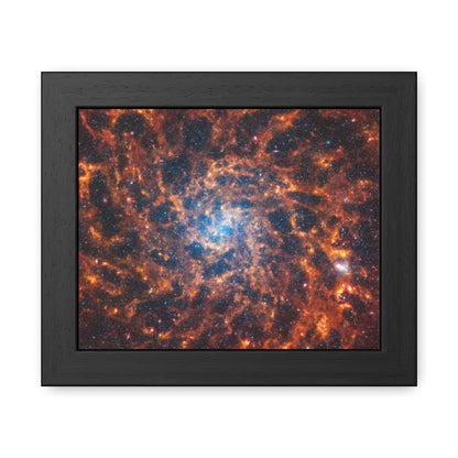 Spiral Galaxy IC 5332, Hand Crafted Wooden Framed Poster