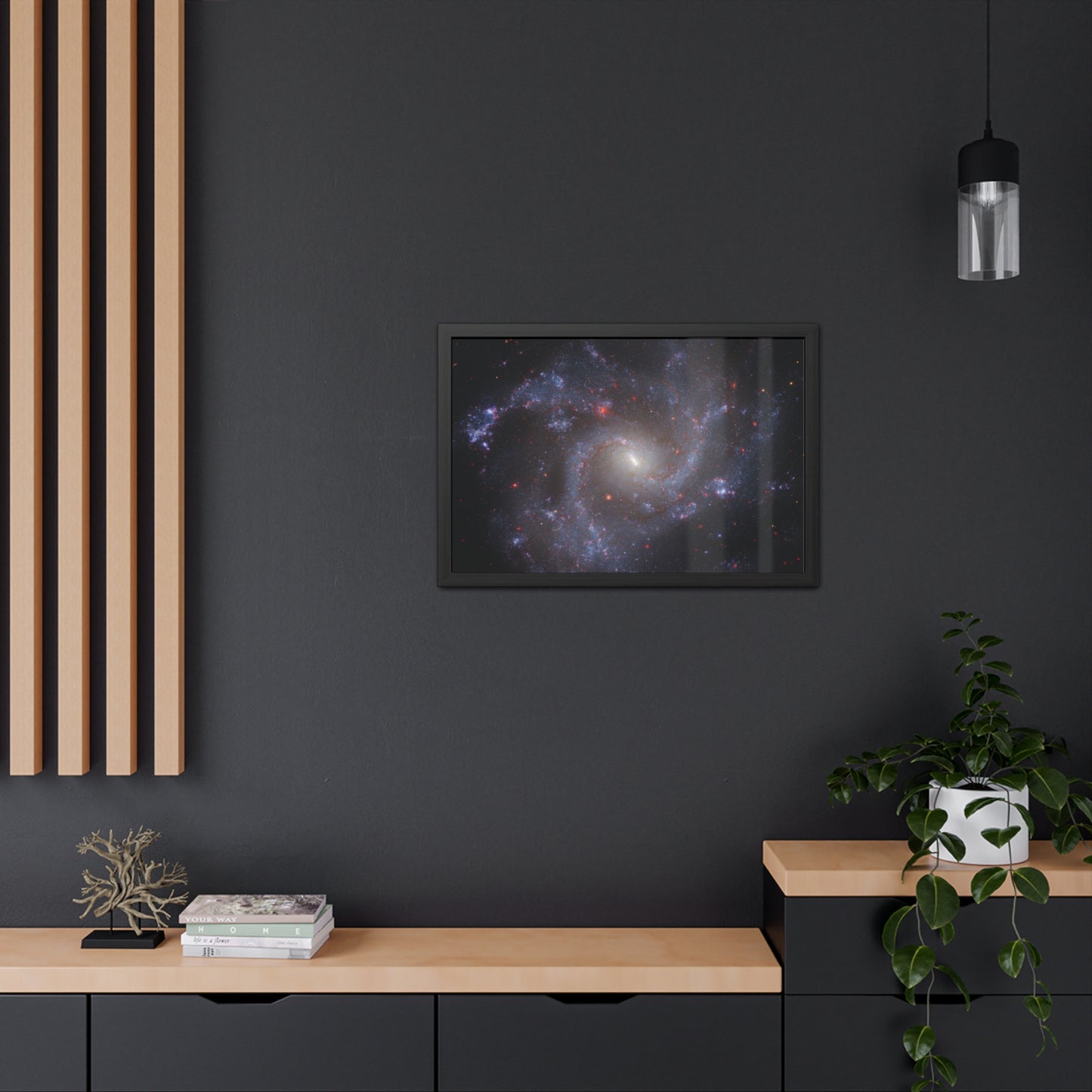 NGC 5468, Hand Crafted Wooden Framed Poster