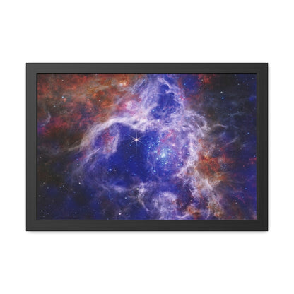 The Tarantula Nebula, Hand Crafter Wooden Framed Poster