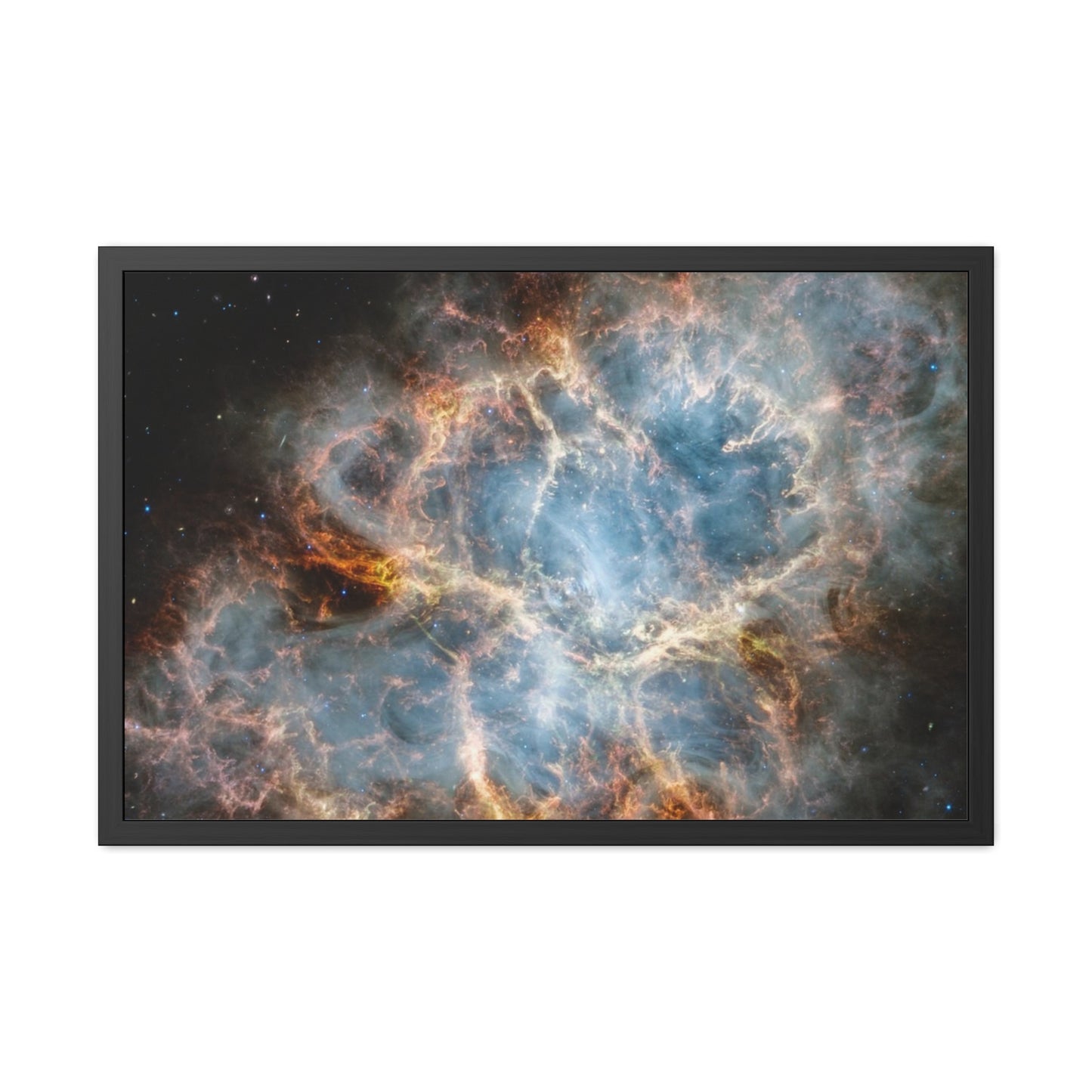 The Crab Nebula, Hand Crafted Wooden Framed Poster