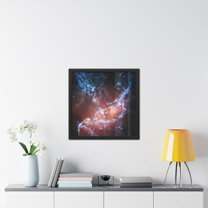 Ethereal View of NGC 346, Hand Crafted Wooden Framed Poster