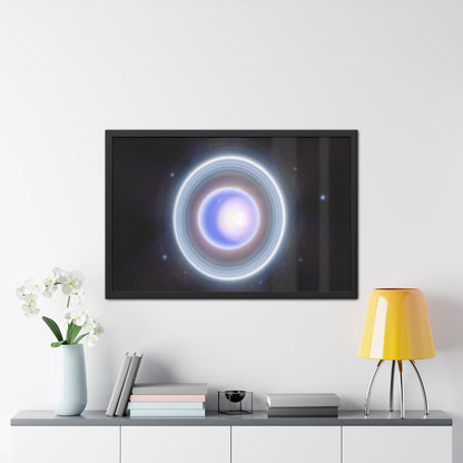 Uranus Close-up, Hand Crafted Wooden Framed Poster