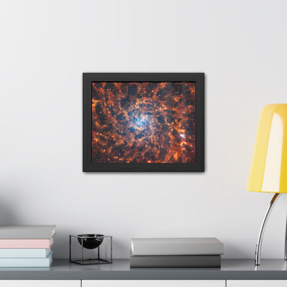 Spiral Galaxy IC 5332, Hand Crafted Wooden Framed Poster