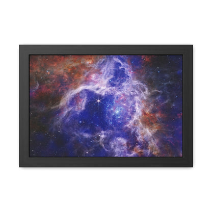 The Tarantula Nebula, Hand Crafter Wooden Framed Poster