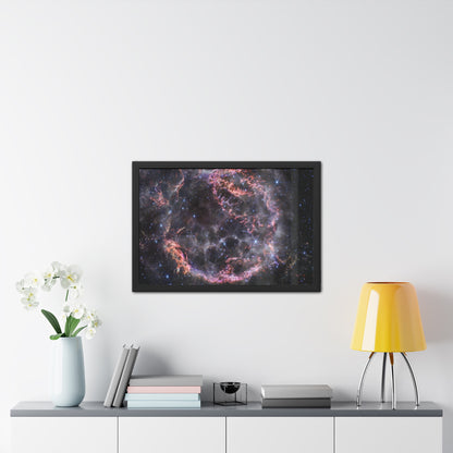 Cassiopeia A, Hand Crafted Wooden Framed Poster