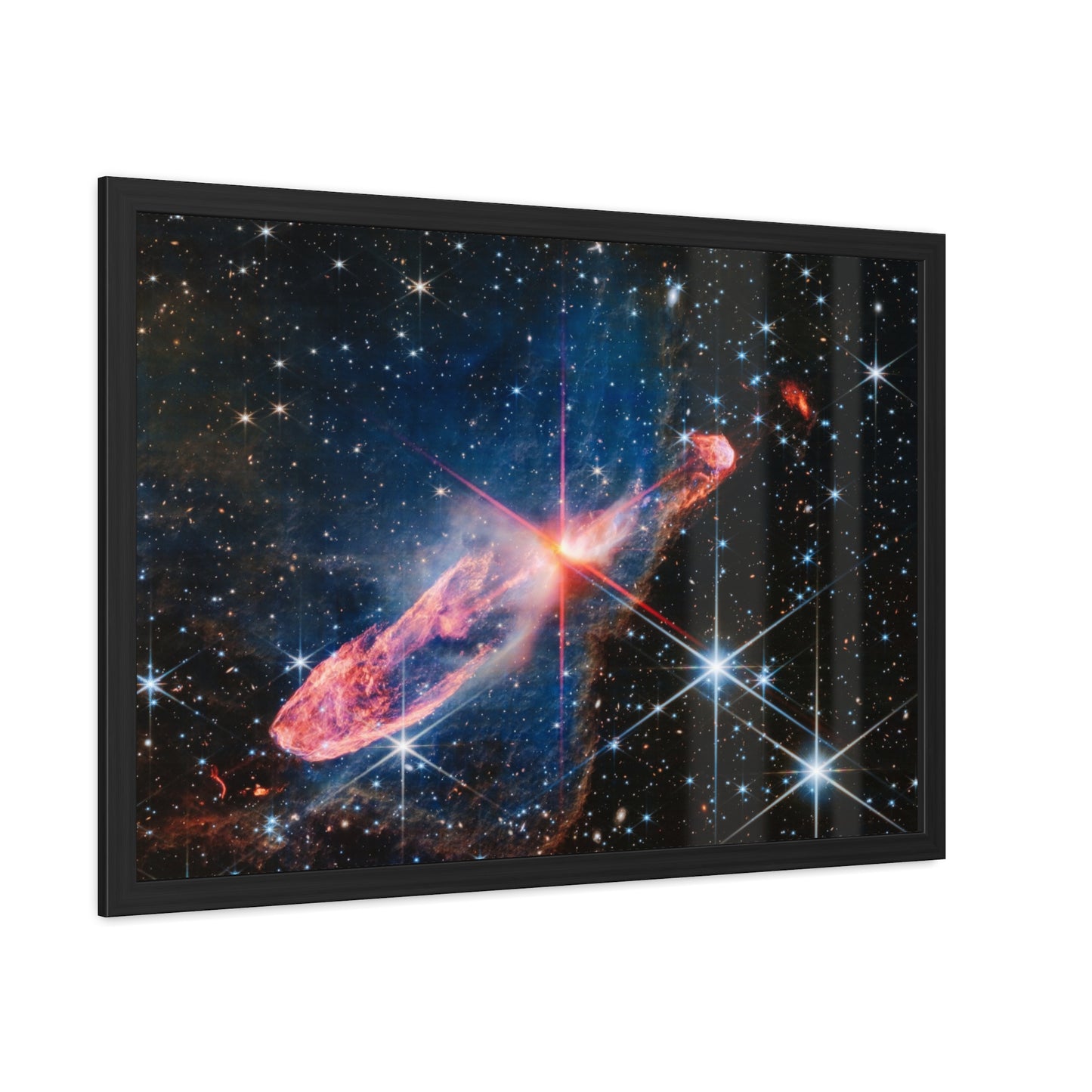 Herbig-Haro 46/47, Hand Crafted Wooden Framed Posters