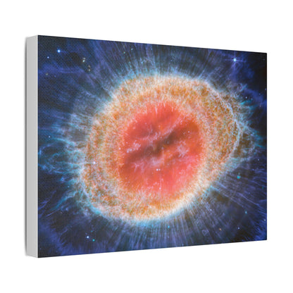 Ring Nebula (MIRI image), Satin Canvas, Stretched