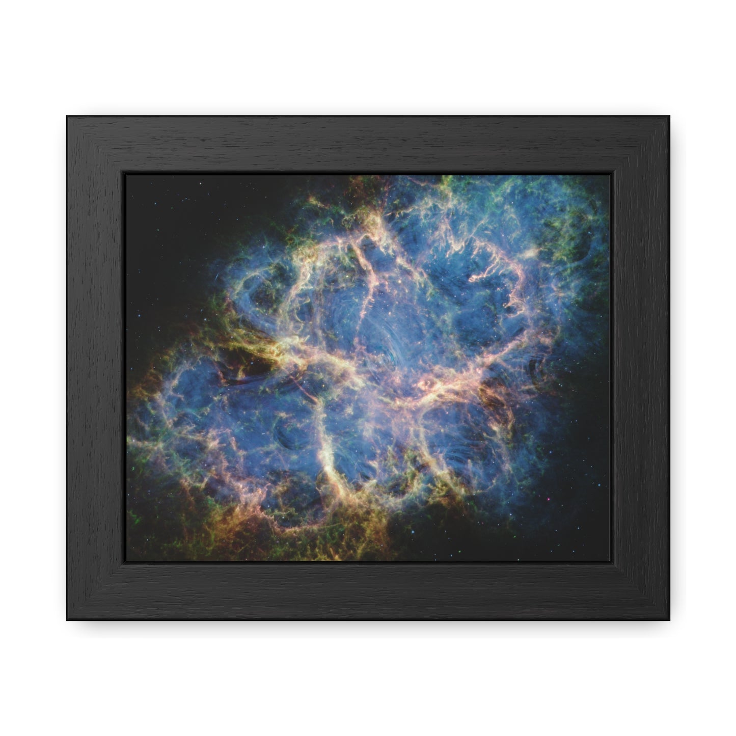 Crab Nebula, Hand Crafted Wooden Framed Poster