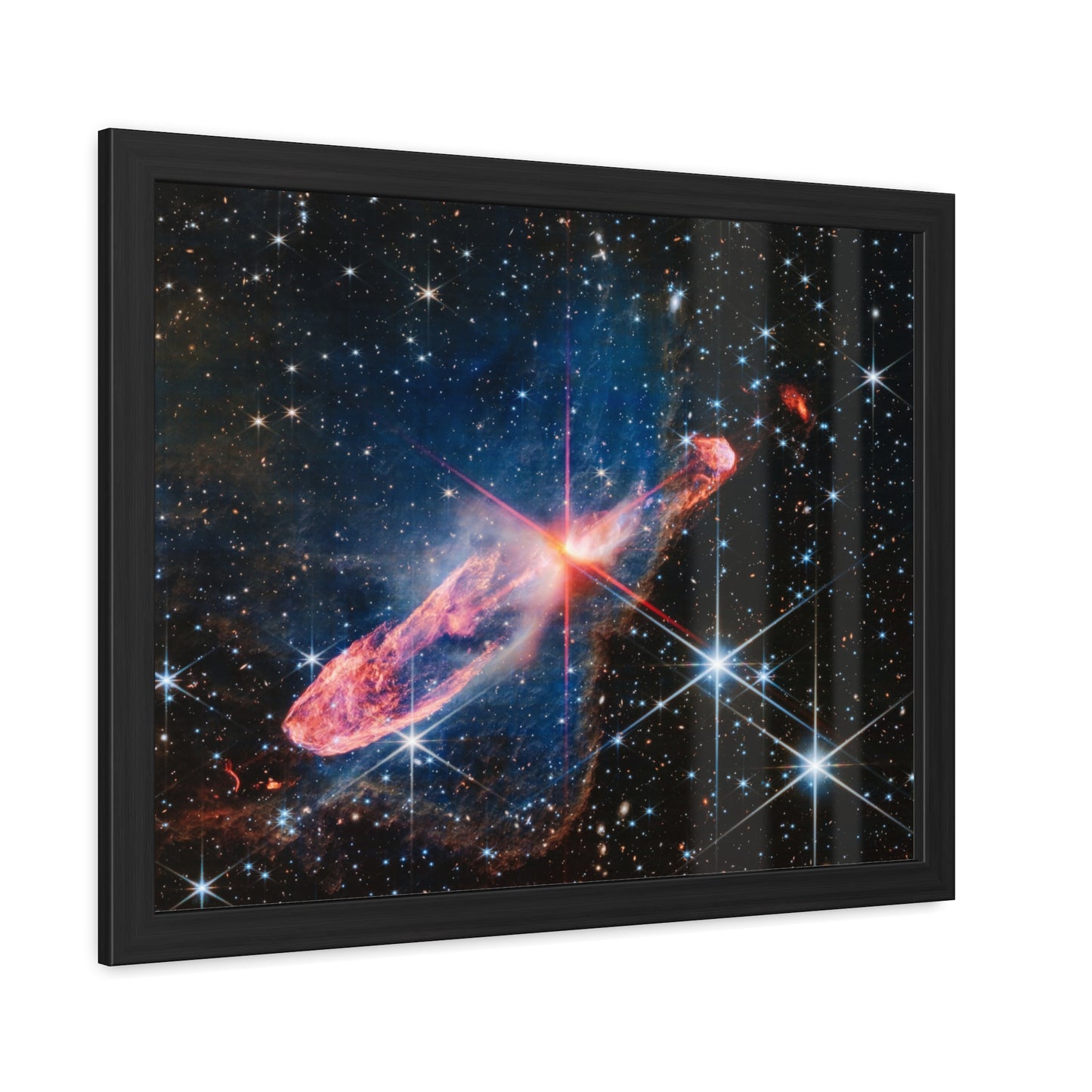 Herbig-Haro 46/47, Hand Crafted Wooden Framed Posters